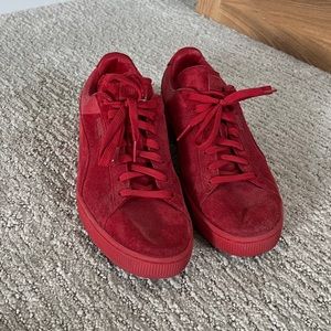 Puma Suede Classic Casual Men's Shoes Emboss Barbados Cherry